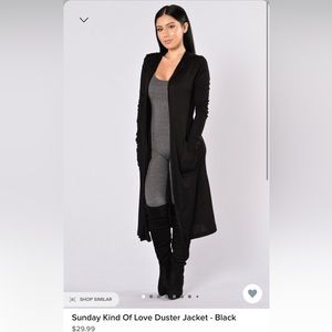 Fashion nova size medium duster hoodie